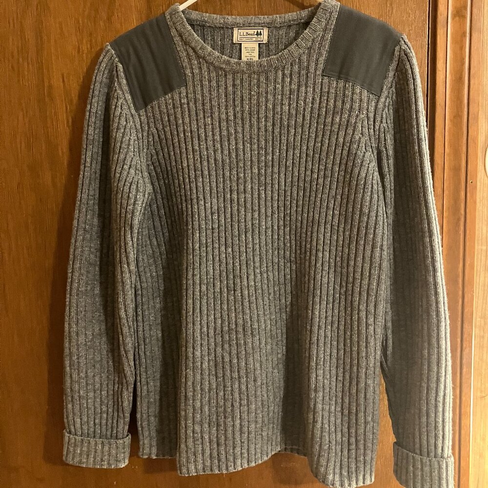 L.L. Bean Women's Commando Crewneck Sweater, Medium, Gray, WARM!